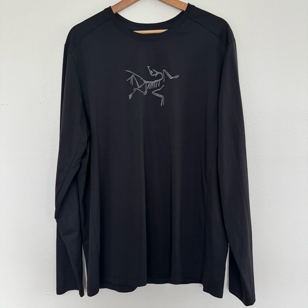 Arc'teryx Shirt Mens XL Cormac Logo Long Sleeve Performance Outdoor Tee Arcteryx